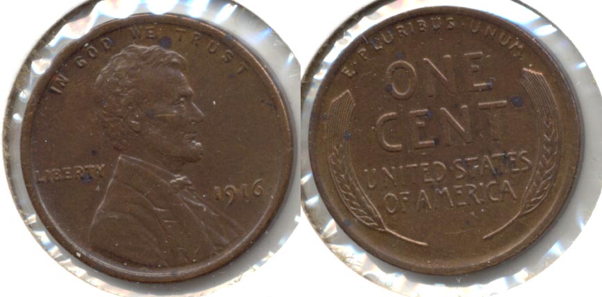 1916 Lincoln Cent MS-60 Brown a
