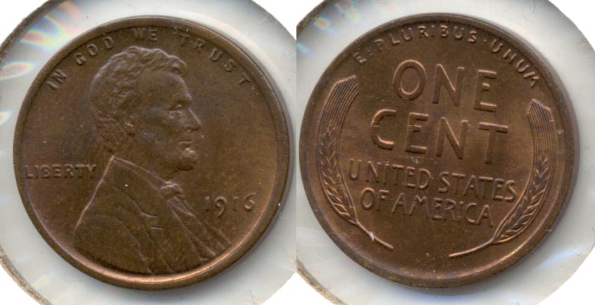 1916 Lincoln Cent MS-64 Brown