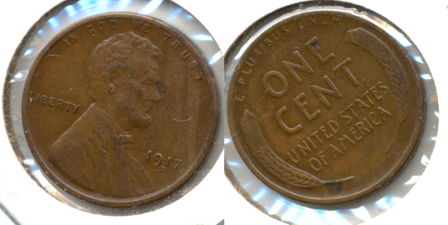 1917-D Lincoln Cent AU-50 b
