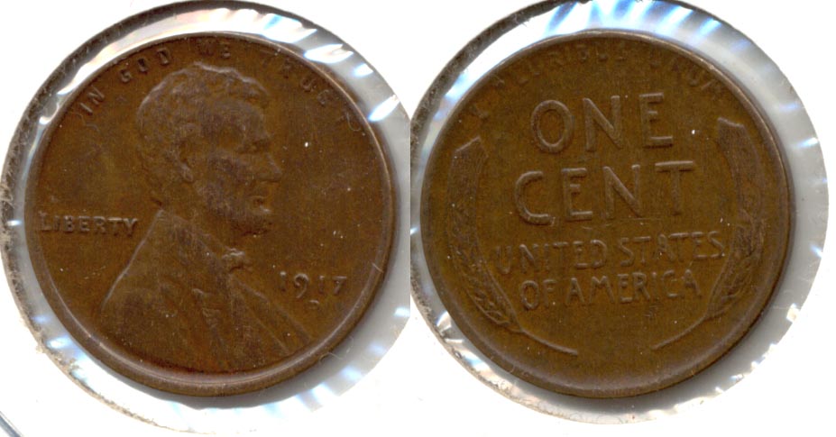 1917-D Lincoln Cent AU-50 d