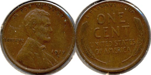 1917-D Lincoln Cent EF-40 b