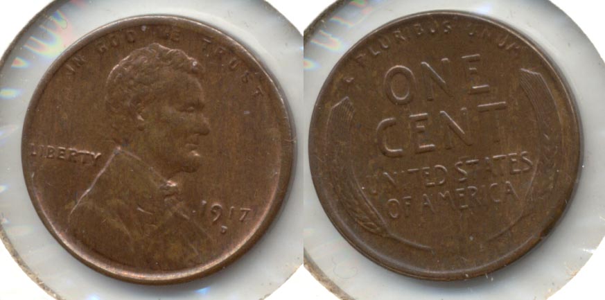 1917-D Lincoln Cent MS-63 Brown