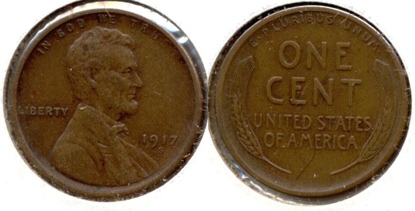 1917-S Lincoln Cent EF-40