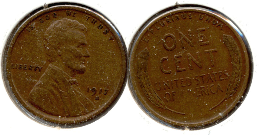 1917-S Lincoln Cent EF-40 c