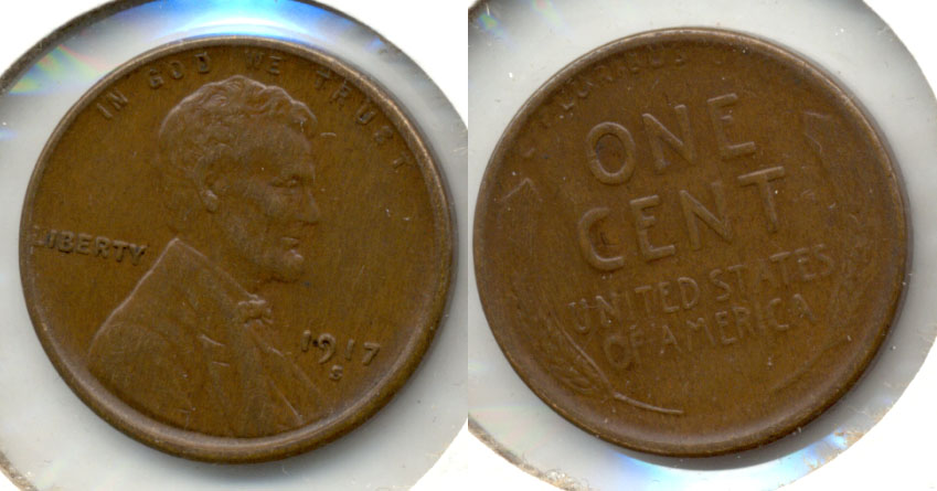 1917-S Lincoln Cent EF-45