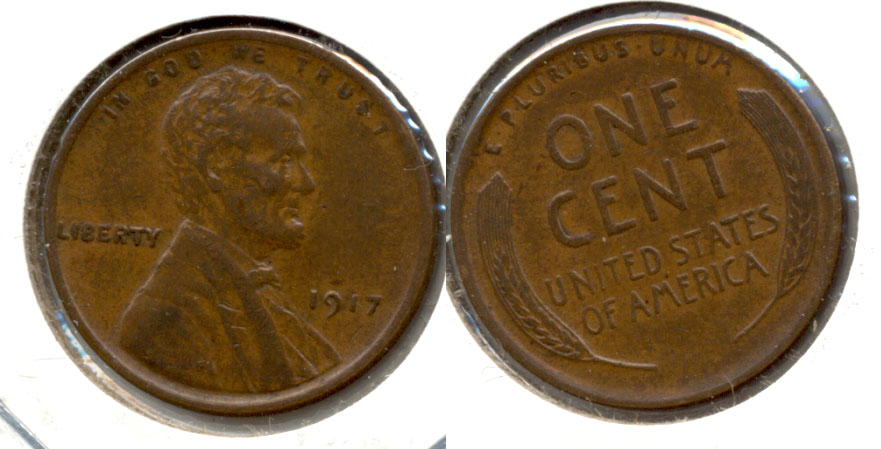 1917 Lincoln Cent AU-50 c