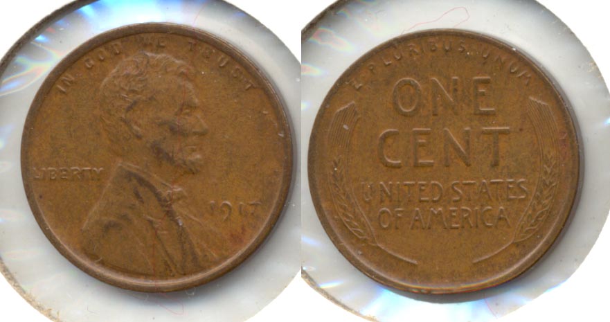 1917 Lincoln Cent AU-53 b