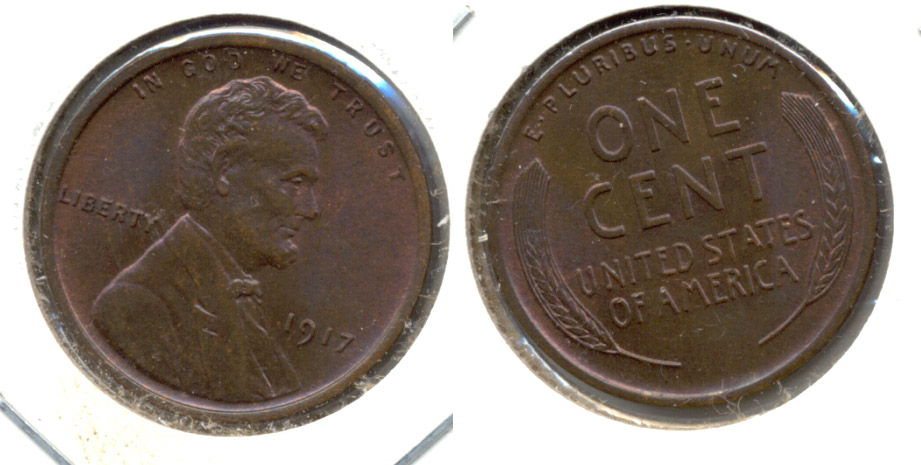 1917 Lincoln Cent MS-60 Brown