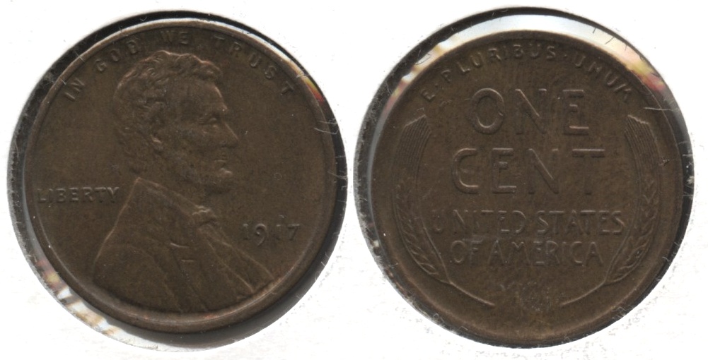 1917 Lincoln Cent MS-63 Brown #b