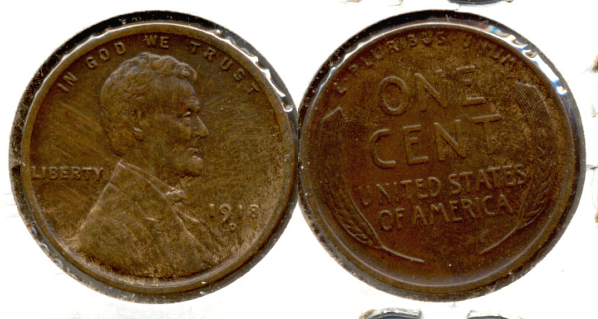 1918-D Lincoln Cent AU-50