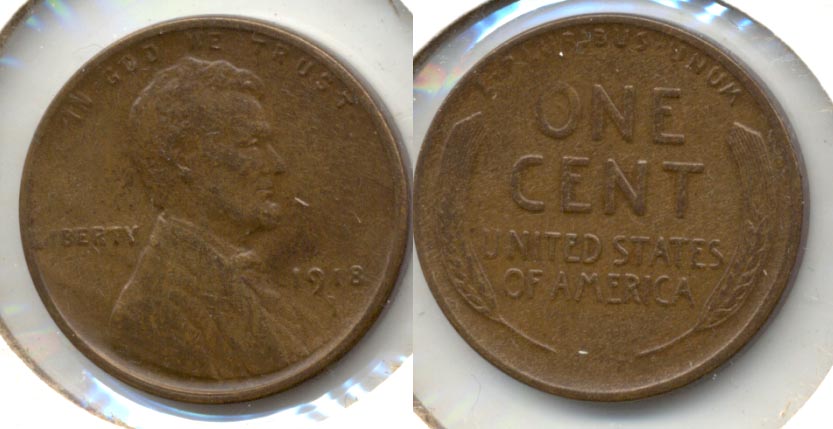 1918-D Lincoln Cent AU-50 b