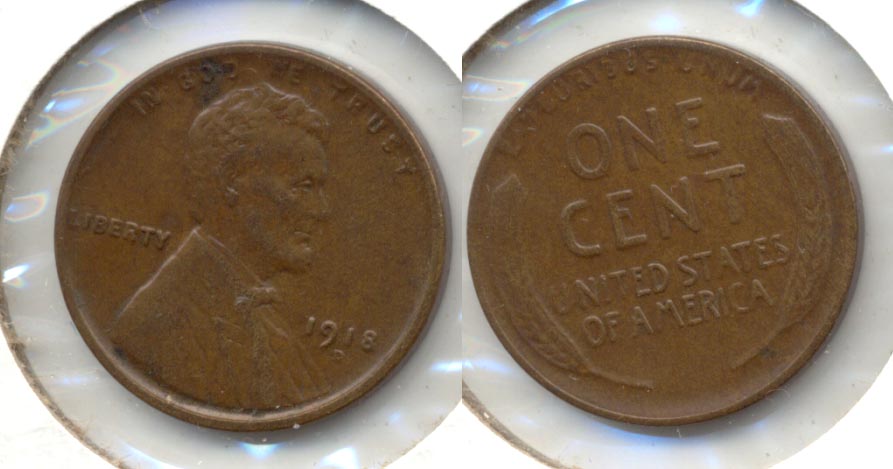1918-D Lincoln Cent EF-40 d