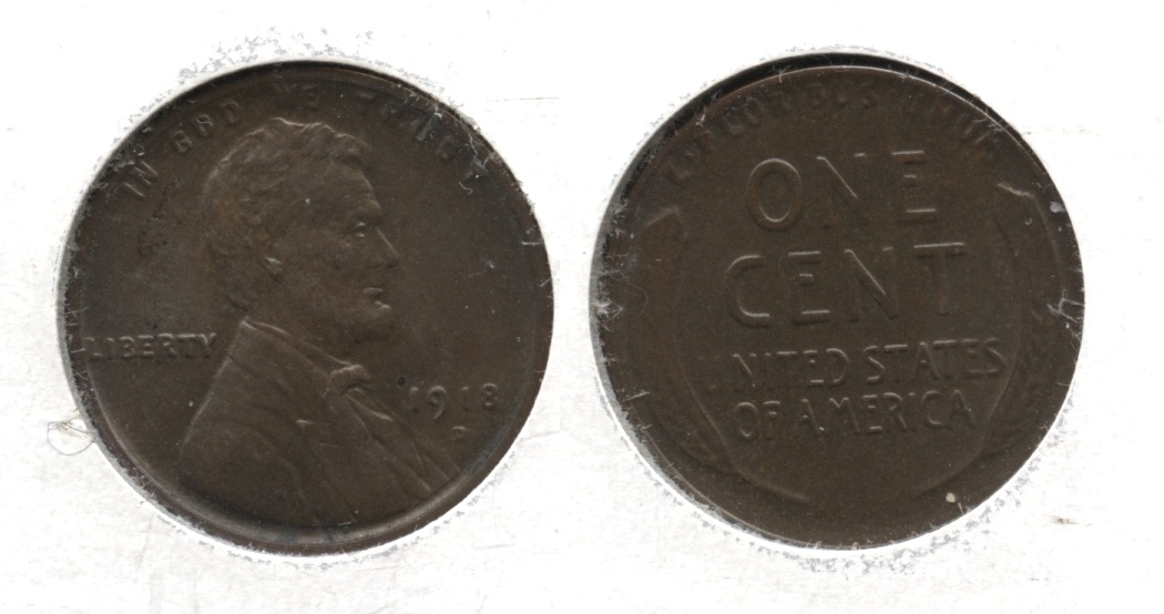 1918-D Lincoln Cent MS-64 Brown