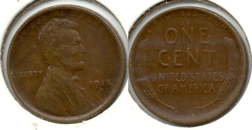 1918-S Lincoln Cent EF-40