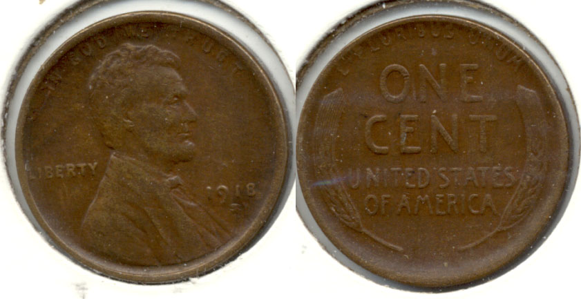 1918-S Lincoln Cent EF-40