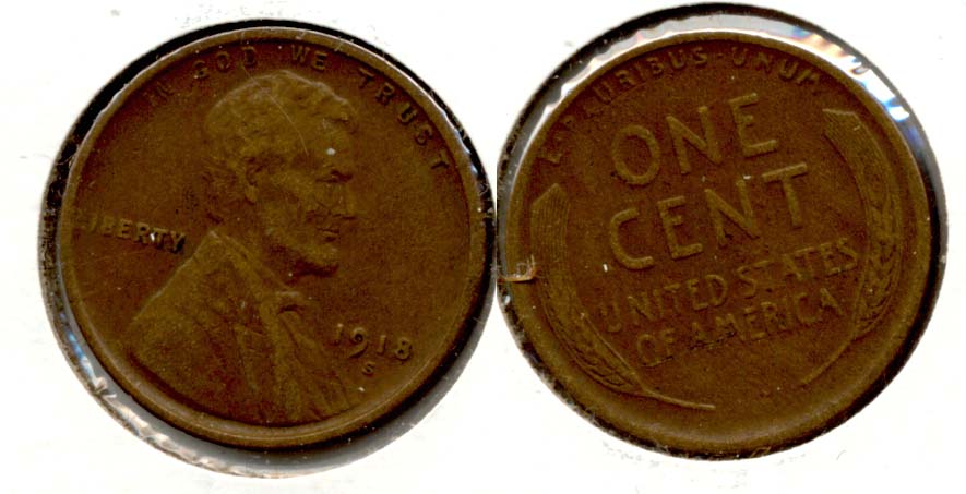 1918-S Lincoln Cent EF-40 i