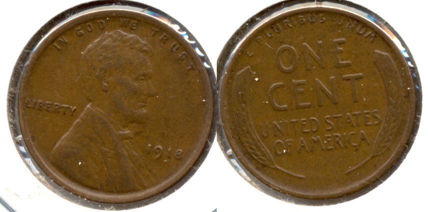 1918 Lincoln Cent AU-50