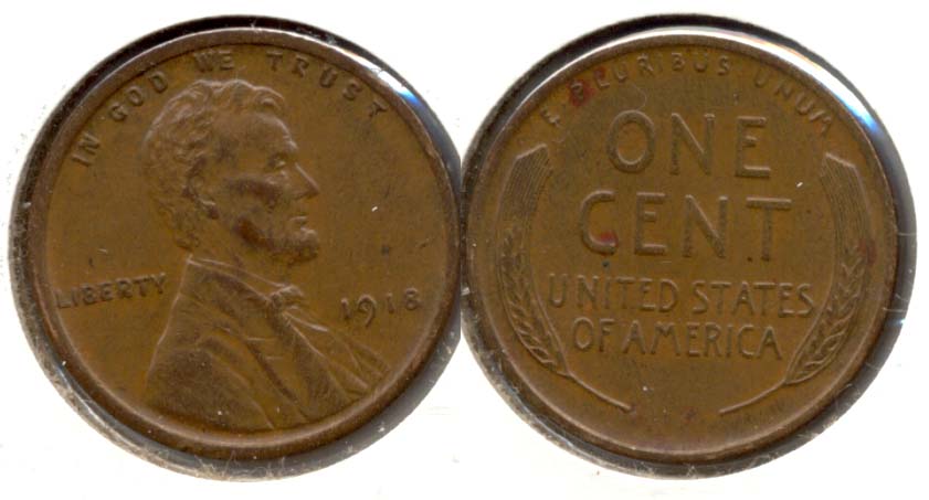 1918 Lincoln Cent AU-53