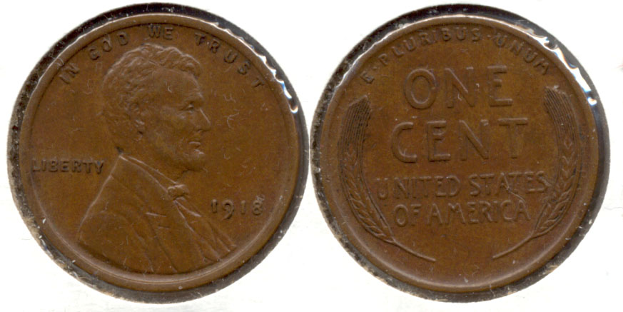 1918 Lincoln Cent AU-55