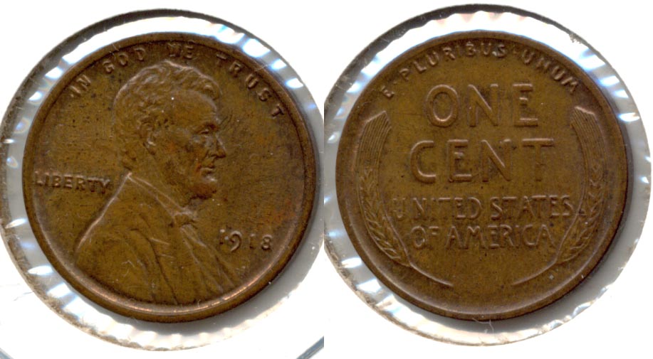 1918 Lincoln Cent MS-63 Brown