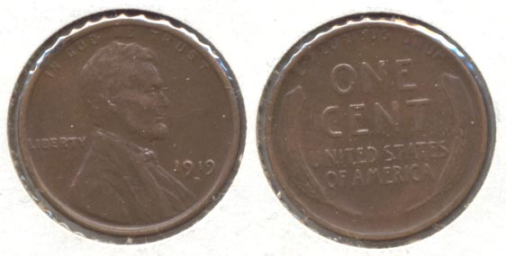 1919-D Lincoln Cent AU-50