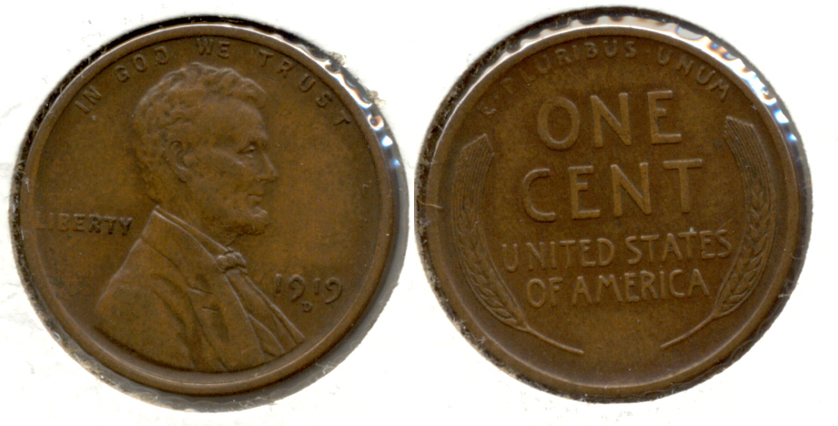 1919-D Lincoln Cent EF-40