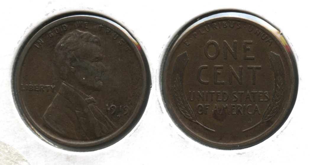 1919-D Lincoln Cent EF-40 #a