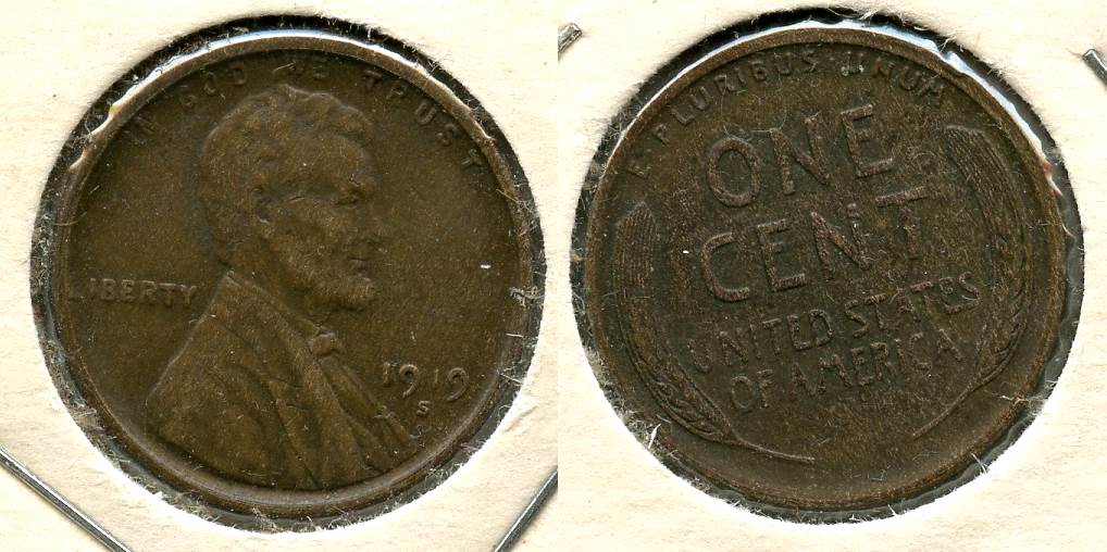 1919-S Lincoln Cent EF-40 #e