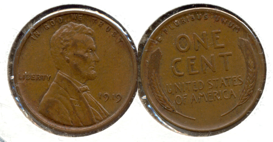 1919 Lincoln Cent AU-55 j