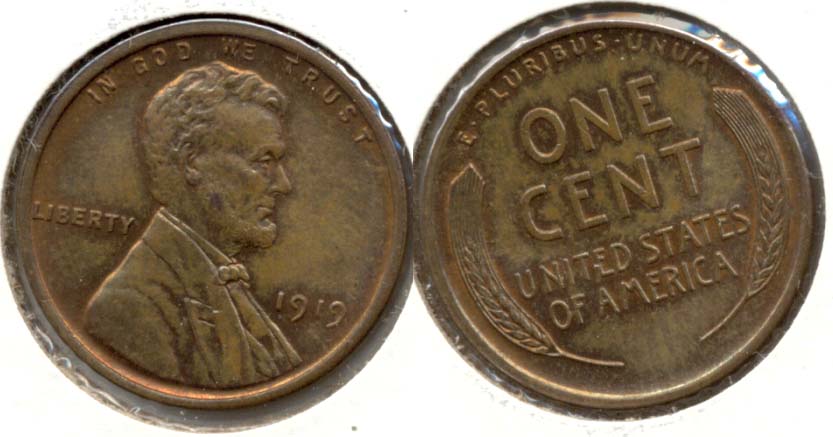 1919 Lincoln Cent MS-64 Brown