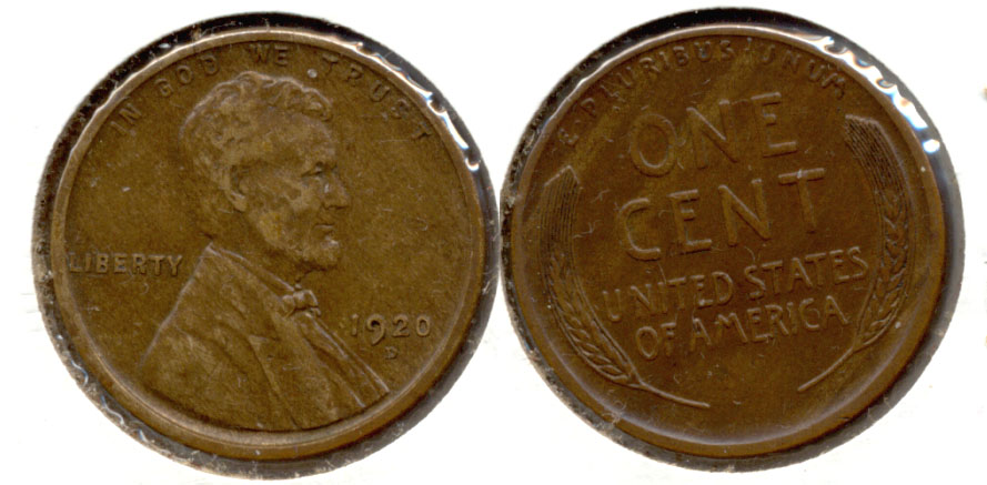 1920-D Lincoln Cent EF-40 a