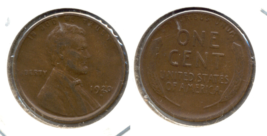 1920-D Lincoln Cent EF-40 b