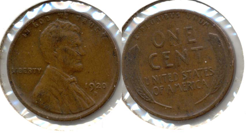 1920-D Lincoln Cent EF-40 c