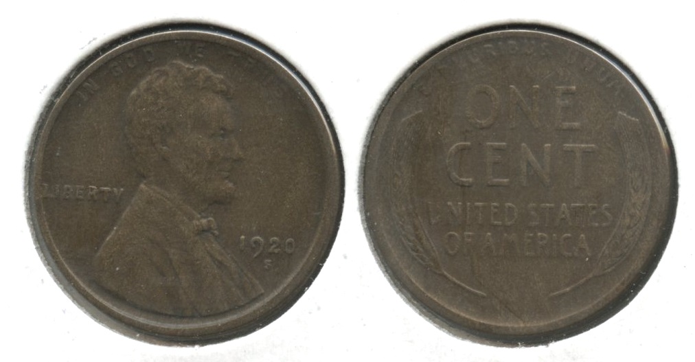 1920-S Lincoln Cent EF-40 #l