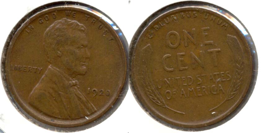 1920 Lincoln Cent AU-53