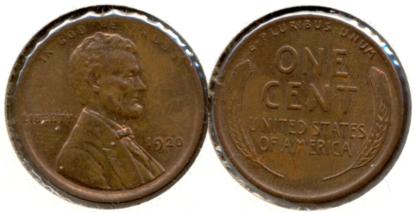 1920 Lincoln Cent AU-55 b
