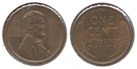 1920 Lincoln Cent MS-60 Brown