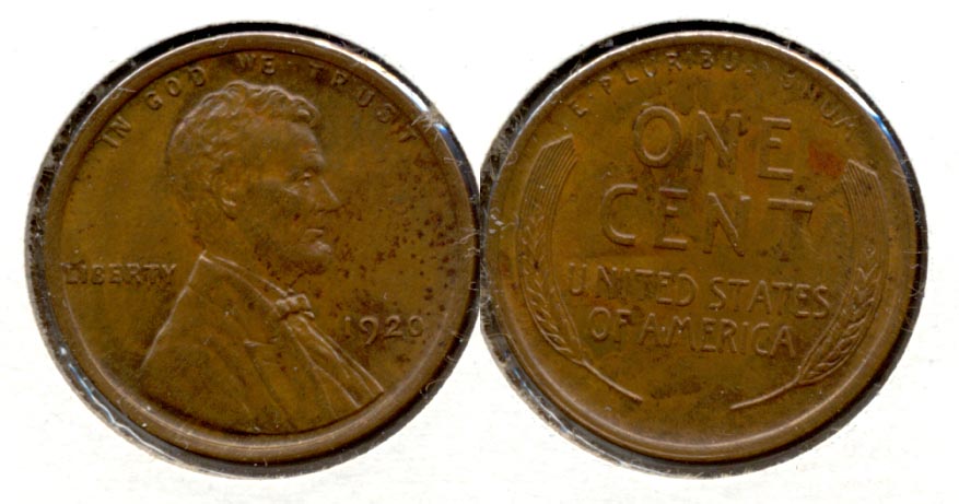 1920 Lincoln Cent MS-60 Brown a