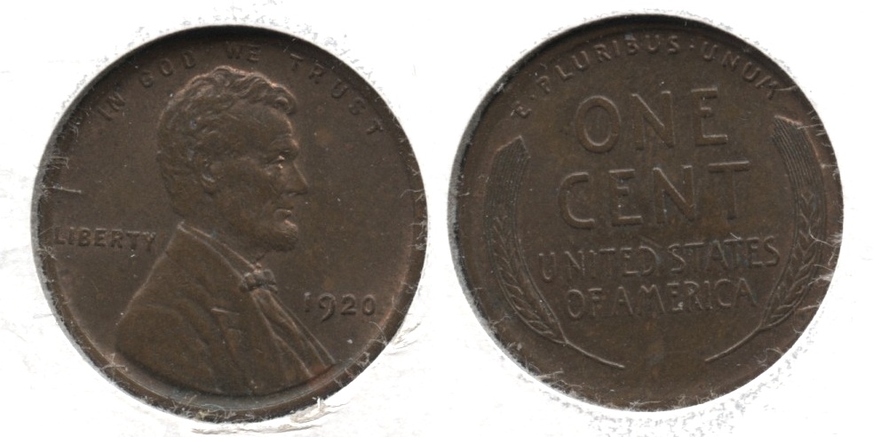 1920 Lincoln Cent MS-60 Brown #f