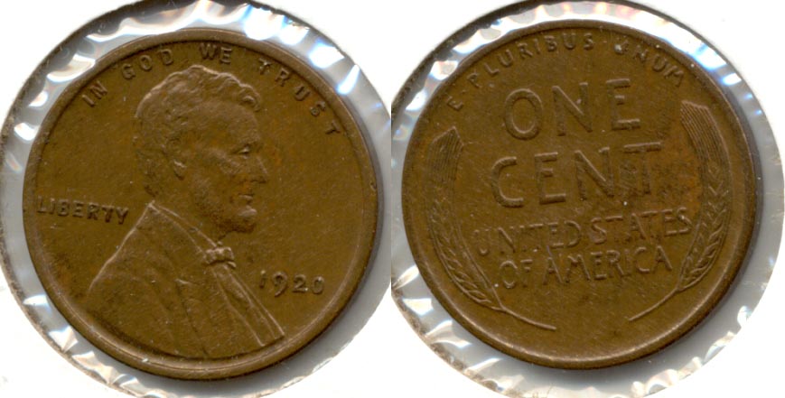 1920 Lincoln Cent MS-63 Brown b