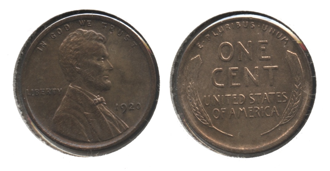 1920 Lincoln Cent MS-64 Red Brown #b