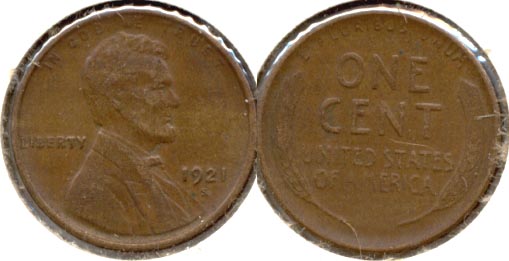 1921-S Lincoln Cent EF-40 e