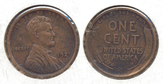 1921-S Lincoln Cent EF-45