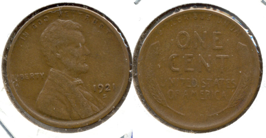 1921 Lincoln Cent AU-50 a