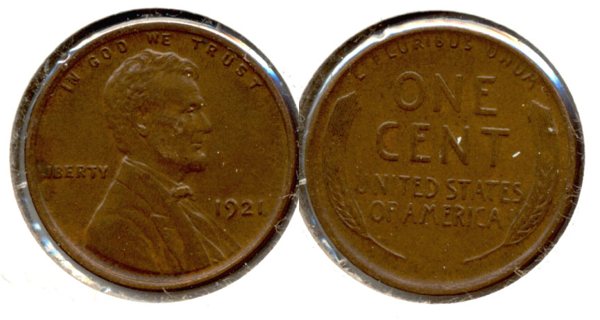 1921 Lincoln Cent AU-50 d