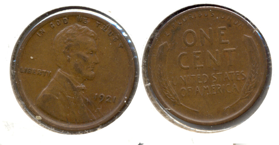 1921 Lincoln Cent AU-50 e