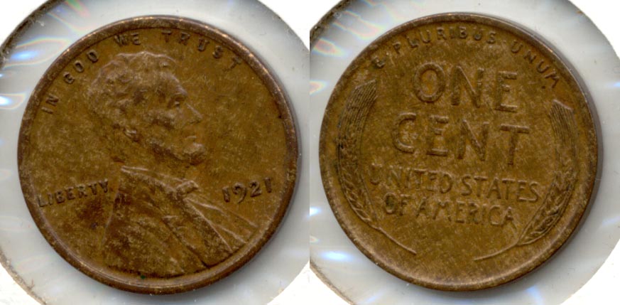 1921 Lincoln Cent AU-55 b