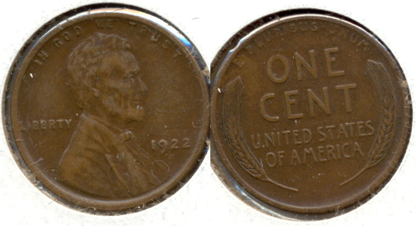 1922-D Lincoln Cent AU-50 a