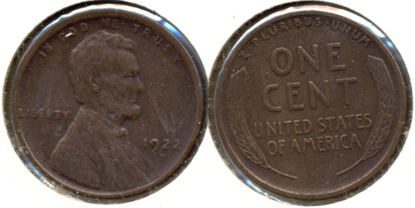 1922-D Lincoln Cent AU-50 b