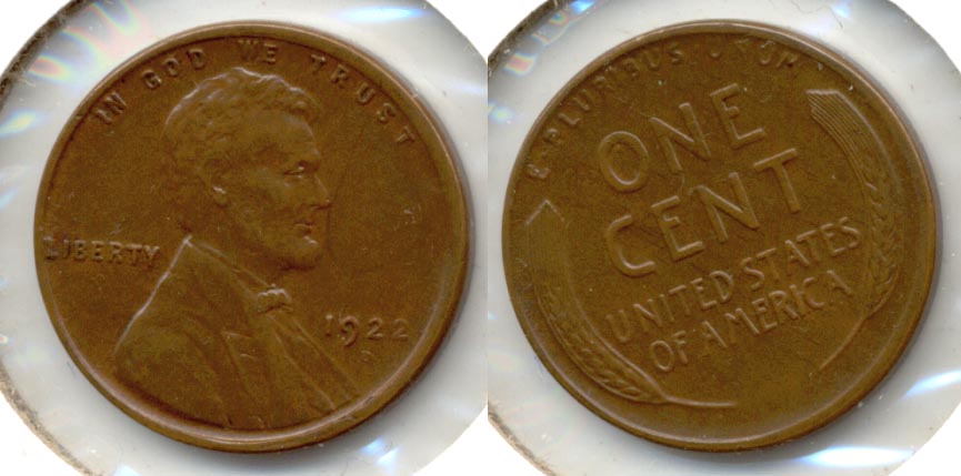 1922-D Lincoln Cent AU-50 c